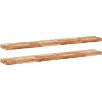 vidaXL Étagères flottantes 2 pcs 160x20x4 cm acacia massif à l'huile