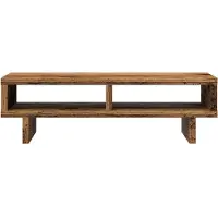 vidaXL Support d'écran imitation vieux bois 50x27x15 cm Matériau dérivé du bois