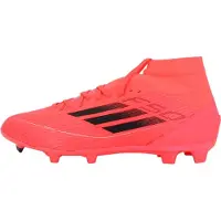 Adidas Chaussures de football F50 League Mid Vivid Horizon Pack FG/MG terrain ferme/terrain multiple turbo (rose)/noir aurora/métallique platine homme