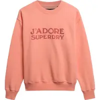 Superdry Sport Luxe Loose Sweatshirt Orange L Femme