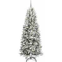 vidaXL Sapin de Noël artificiel avec 300 LED Blanc 78 x 78 x 210 cm