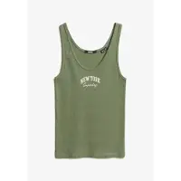Superdry Athletic Ess Graphic Sleeveless T-shirt Vert L Femme