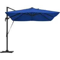vidaXL Parasol , dimensions 352 x 251 x 265 cm, en polyester et aluminium