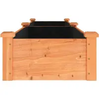 vidaXL Lit surélevé avec insert Marron 240x45x25 cm Sapin massif