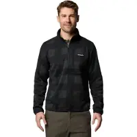 Columbia Sweater Weather Printed Ii Half Zip Fleece Noir S Homme