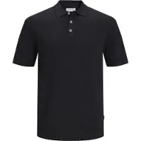 Jack & Jones Emil Knit Short Sleeve Polo Noir S Homme
