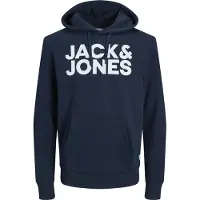 Jack & Jones Sweat-shirt bleu marine / blanc