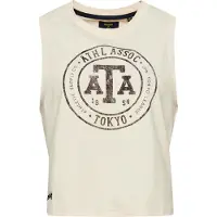 Superdry Vintage Collegiate Sleeveless T-shirt Beige M Femme