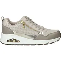 SKECHERS Baskets basses 'Uno - Metallic Sliders' beige