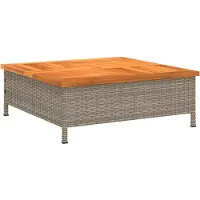 vidaXL Habillage pour pied de parasol Gris 70x70x25 cm Acacia