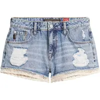 Superdry Vintage Denim Shorts Bleu 24 Femme
