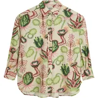 Scotch & Soda U9b01330t Linen 3/4 Sleeve Shirt Beige 34 Femme