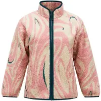 Peak Performance - Polaire sherpa zippée - W Graphic Pile Jacket Topo Swirl pour Femme - Taille XS - Rose
