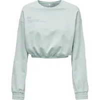 ONLY Zenia Unb Elastic Sweatshirt Vert M Femme