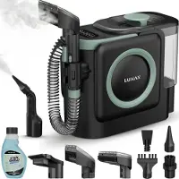 LUMAN 10 in 1 Carpet Cleaner Pro 1800W - 100°C Steam Function and Self-Cleaning - Stain Cleaner - Steam Cleaner - Seat Cleaner - Cleaner for sofa, floor, car and carpet - 7 Meter Cord