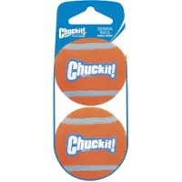 Chuckit! CHUCKIT TENNIS BALL Balle de tennis 5 cm de diamètre Taille S 2 pièce(s) Orange (Jouet de balle pour chiens)