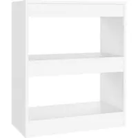 vidaXL Bibliothèque/Séparateur de pièce Blanc 60x30x72 cm