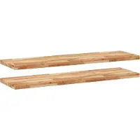 vidaXL Étagères flottantes 2 pcs 140x40x4 cm acacia massif à l'huile