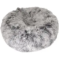 Croci Lit pour chien Donut bicolore noir