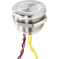 Renkforce Rf-4707816 Bouton De Sonnette Avec Piezo Simple Acier Inoxydable, Blanc 24 V/0,3 A -