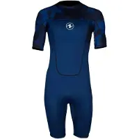 Aqua Lung Hydroflex 3-2 Mm Short Sleeve Shorty Bleu 2XL Homme