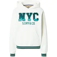 Superdry pour femme. W2012601A Country Club Varsity Sweatshirt beige (M), Casuel, Coton