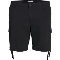 Jack & Jones Marley Plus Size Cargo Shorts Noir 38 Homme