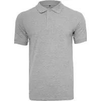 Build Your Brand BY008 | Polo Piqué Hommes - Couleur : Heather Grey - Taille : M
