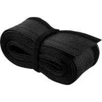 Deltaco LDR19 cable organizer Desk/Wall Cable sleeve Black 1 pc(s)