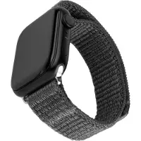 FIXED Bracelet nylon pour Apple Watch 38/40/41 mm, gris foncé