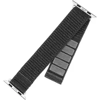 FIXED Bracelet nylon pour Apple Watch 38/40/41 mm, gris foncé