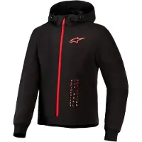 Alpinestars Radium Tech Hoodie moto Noir/Rouge 3XL unisex