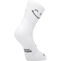 Sporcks Chaussettes Happy Mode Blanc, Taille XS.