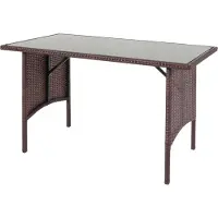 MCW Table à manger en polyrotin -G16