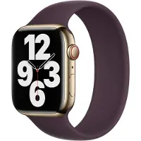Apple Bracelet Boucle unique en Silicone pour Watch | 44/45/46/49 mm - Taille 4 - Dark Cherry