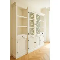 Casa Padrino Armoire de style rustique Blanc 220 cm - style rustique Meubles en bois massif