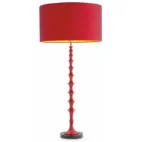 Casa Padrino Lampe de table de luxe rouge bordeaux / noir H. 112,5 cm - Qualité de luxe