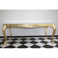Casa Padrino Baroque Luxury Dining Table Gold 200 cm x 100 cm - Table de salle à manger - Italy - Luxury Collection