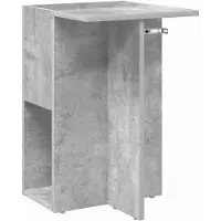 vidaXL Table d'appoint Gris béton 35 x 40 x 55 cm Bois d'ingénierie