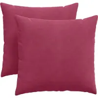 vidaXL Coussins de canapé 2 pcs Bordeaux 45 x 45 cm