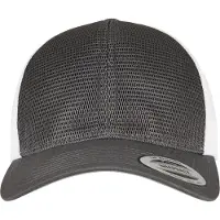 Flexfit Casquette gris foncé / blanc