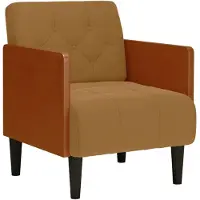 vidaXL Fauteuil avec accoudoirs Marron 55 cm Velours