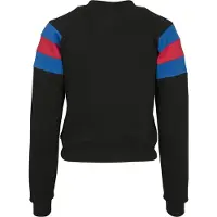 Urban Classics Leeve Stripe Crew Long Sleeve T-shirt Noir L Femme