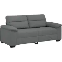 vidaXL Canapé 2 places gris foncé 180x81x84 cm Tissu