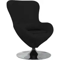 vidaXL Fauteuil œuf Noir 63 x 73 x 90 cm tissu