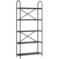 vidaXL Étagère Chêne noir 80 x 30 x 183 cm Bois d'ingénierie