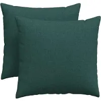 vidaXL Coussins de canapé 2 pcs Vert foncé 45 x 45 cm tissu