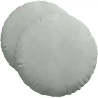 vidaXL Coussins de siège 2 pcs Gris clair Ø 40 x 13 cm Velours
