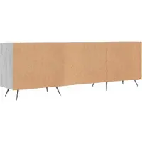 vidaXL Armoire TV Gris Sonoma 150x30x50 cm Bois composite