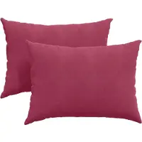 vidaXL Coussins de canapé 2 pcs Bordeaux 70 x 50 cm